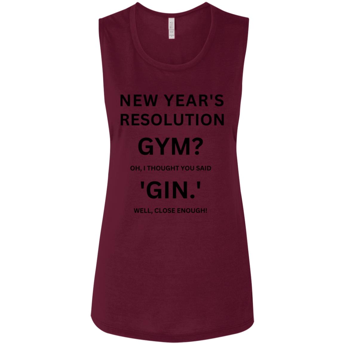 RESOLUTION REMIX Ladies' Flowy Muscle Tank