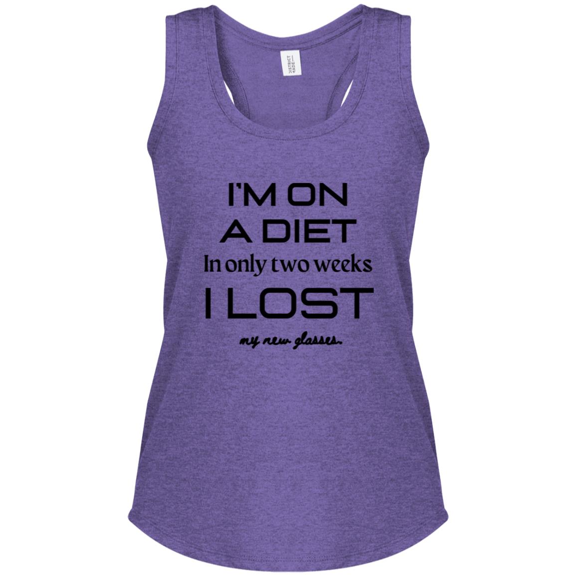 DIET DILEMMA Women's Perfect Tri Racerback Tank