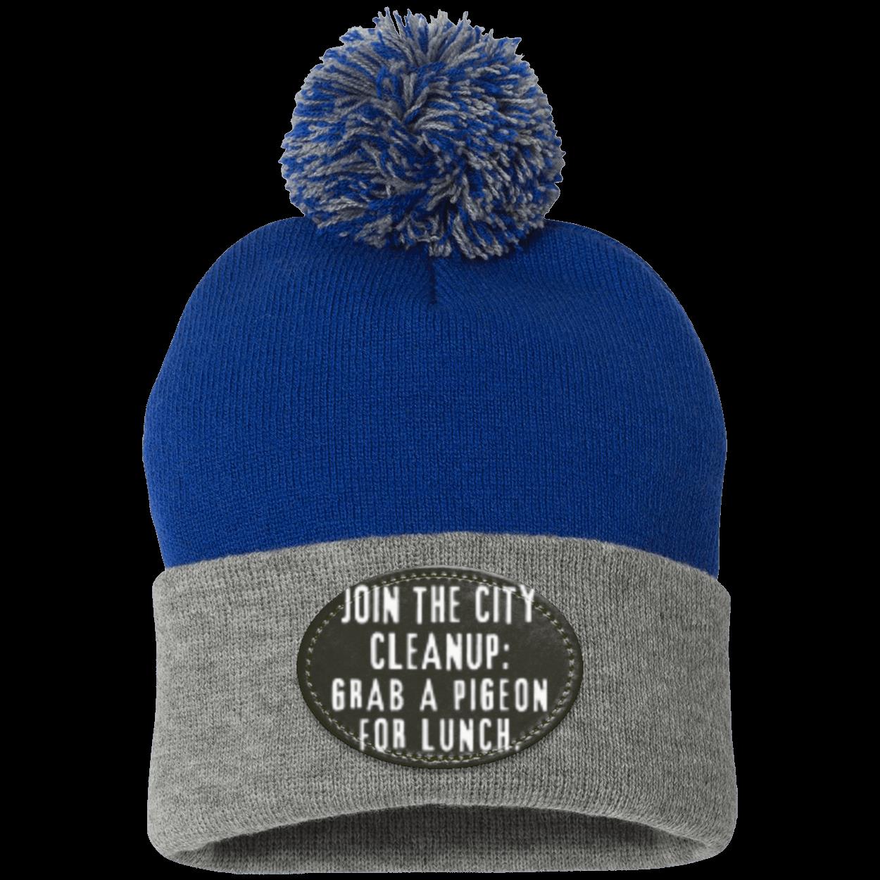 CITY CLEANUP CREW Pom Pom Knit Cap
