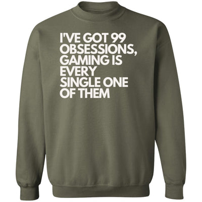 Obsessed Gamer's Haven Crewneck Pullover Sweatshirt