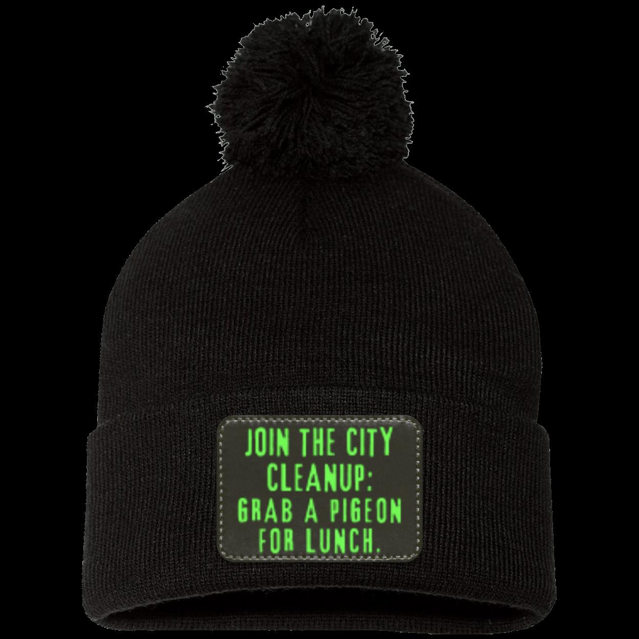 CITY CLEANUP CREW Pom Pom Knit Cap