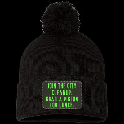 CITY CLEANUP CREW Pom Pom Knit Cap