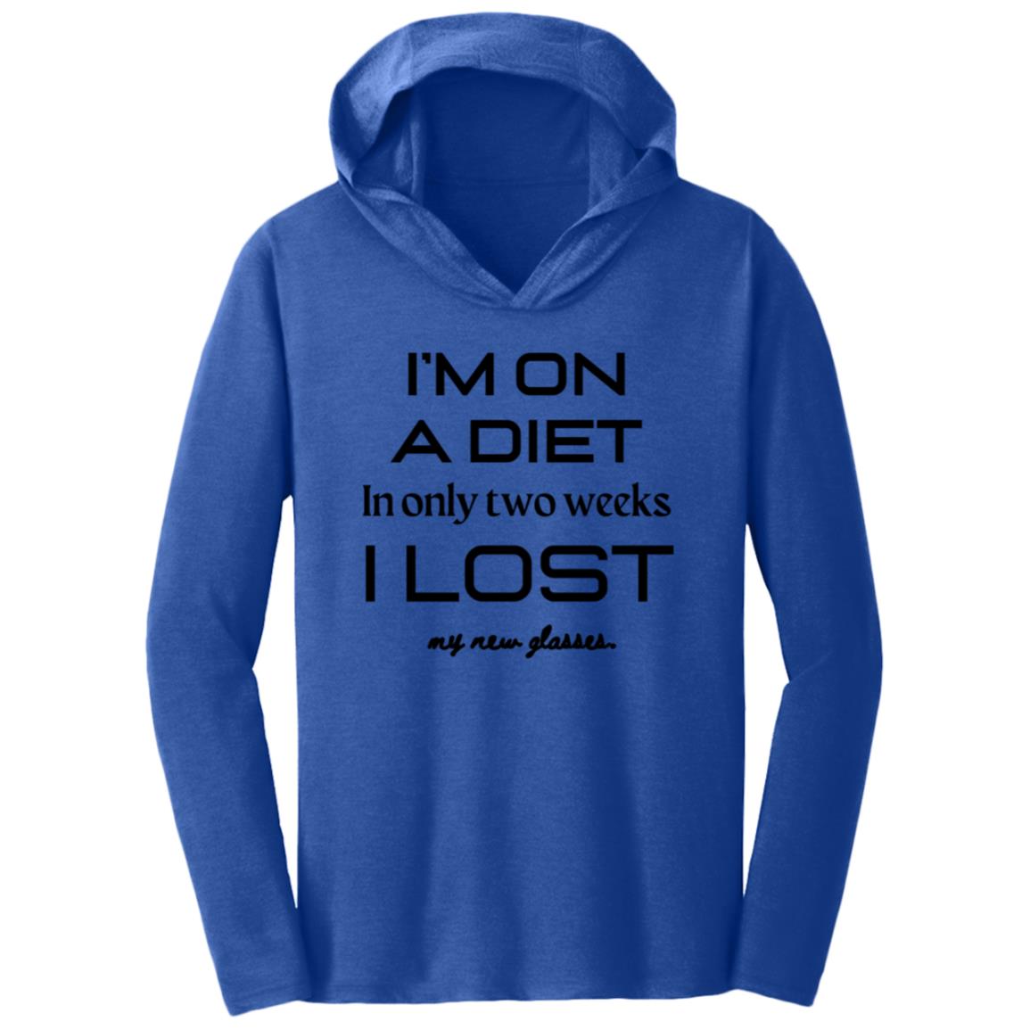 DIET DILEMMA Dark Triblend T-Shirt Hoodie