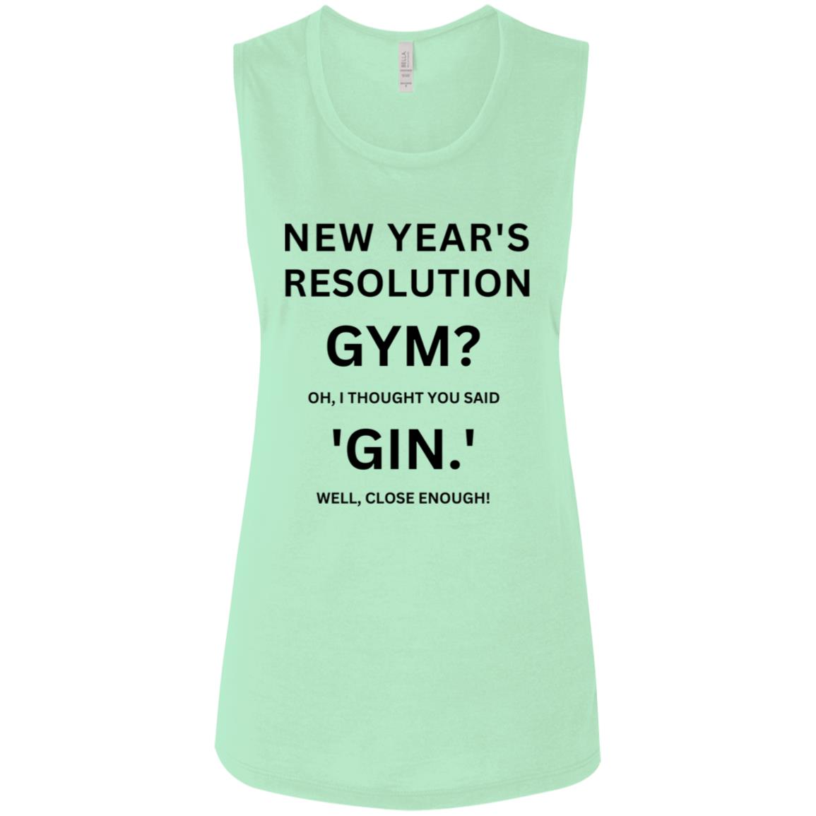 RESOLUTION REMIX Ladies' Flowy Muscle Tank