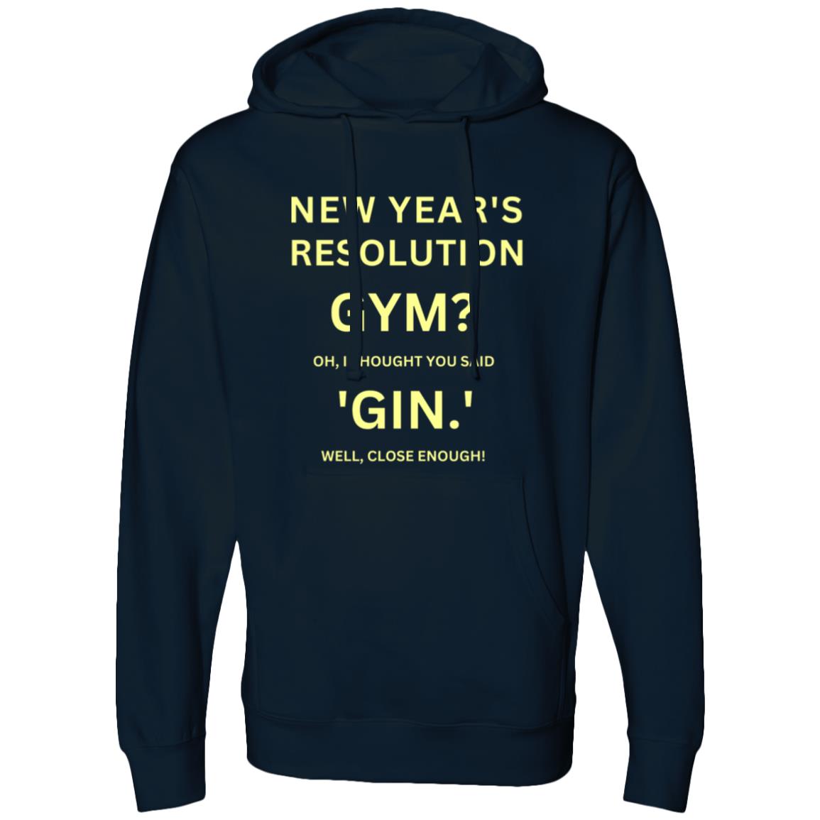 RESOLUTION REMIX Yellow Midweight Hooded Sweatshirt