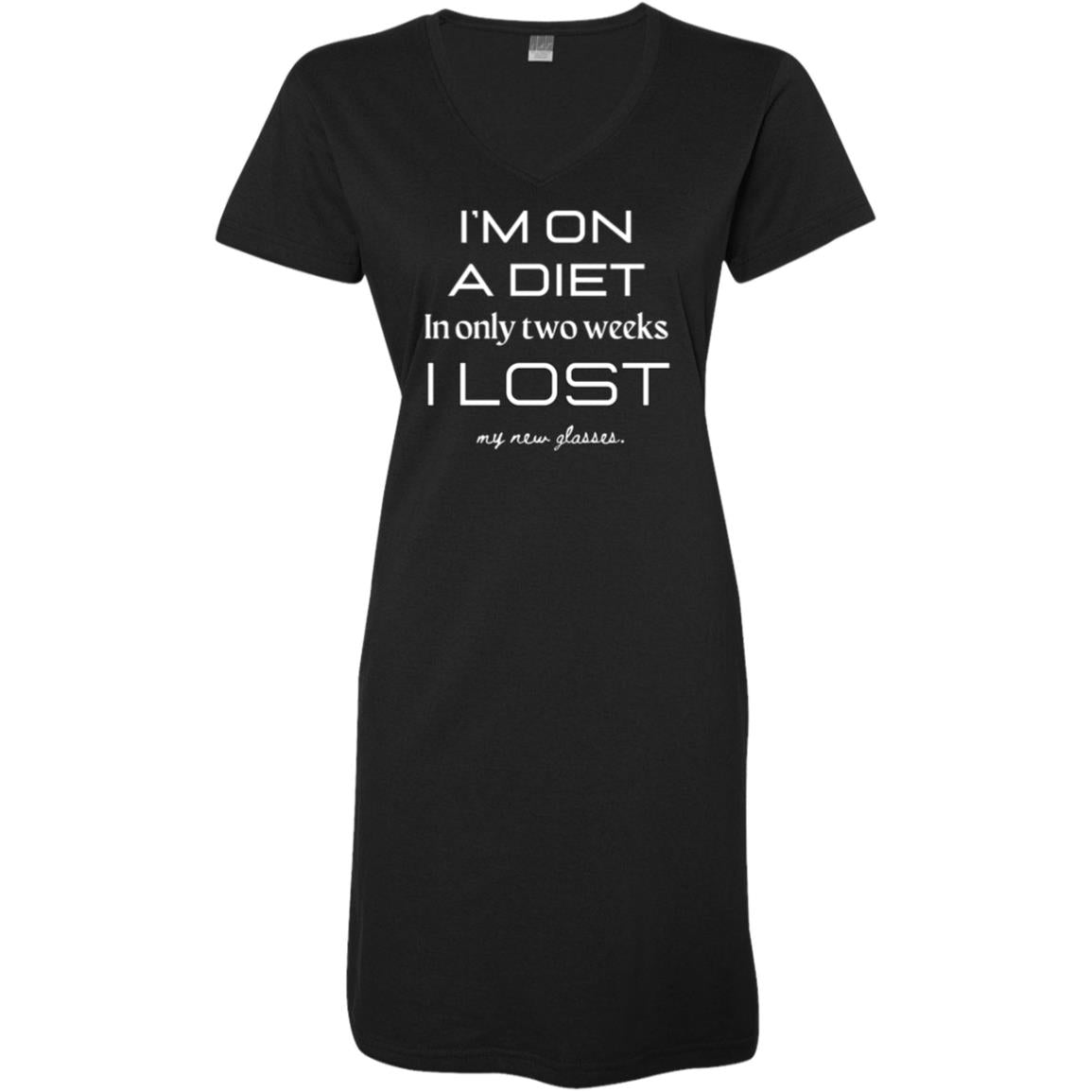 DIET DILEMMA Ladies' V-Neck Fine Jersey Cover-Up