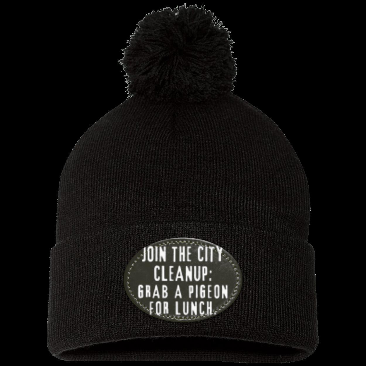 CITY CLEANUP CREW Pom Pom Knit Cap
