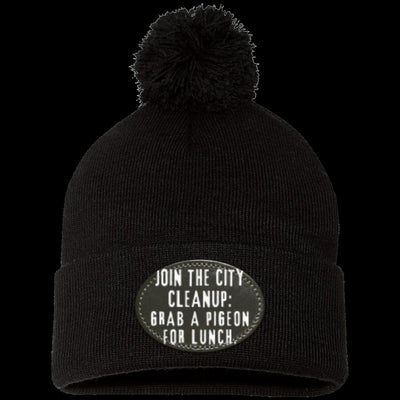 CITY CLEANUP CREW Pom Pom Knit Cap