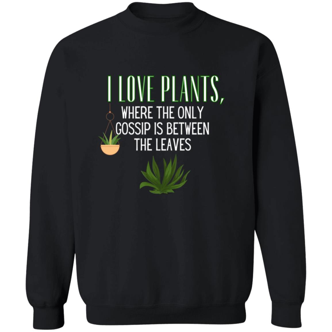 LEAFY WHISPERS Crewneck Pullover Sweatshirt