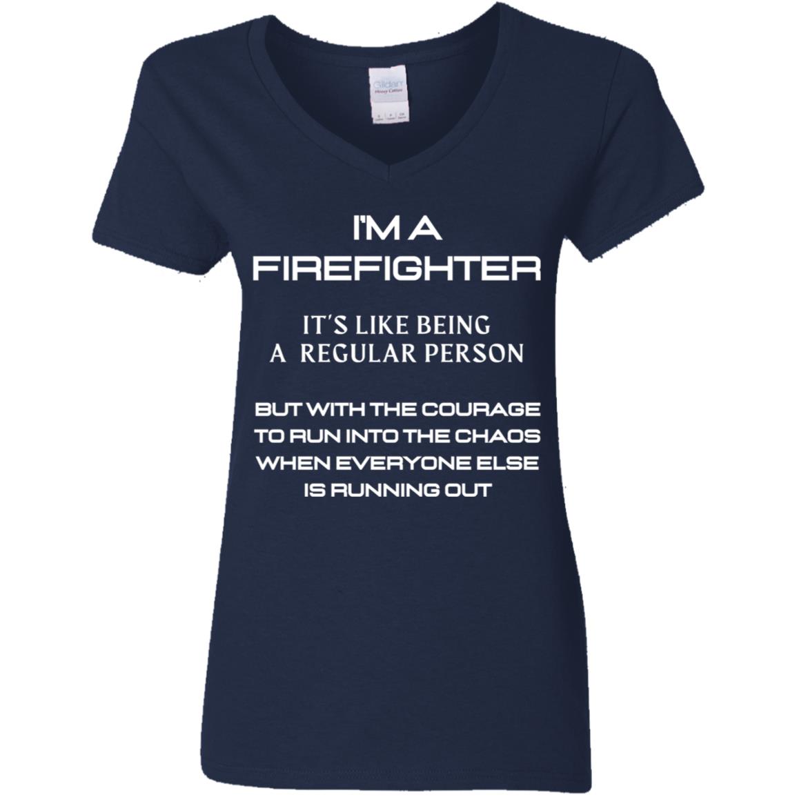 COURAGE IGNITED Ladies' . V-Neck T-Shirt