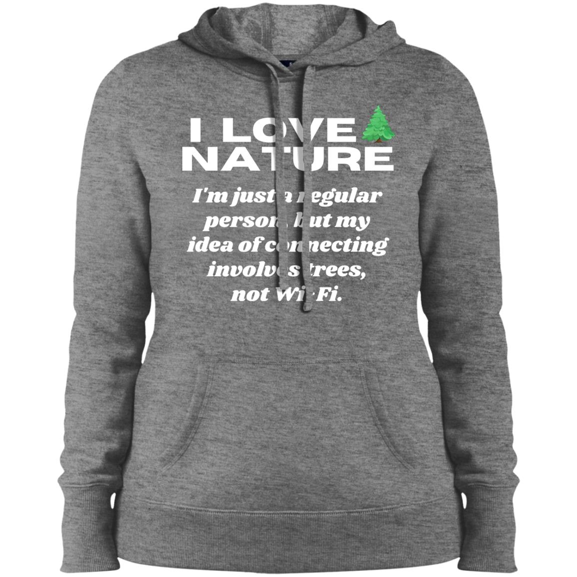 NATURE CONNECTION VIBES Ladies' Pullover Hooded Sweatshirt