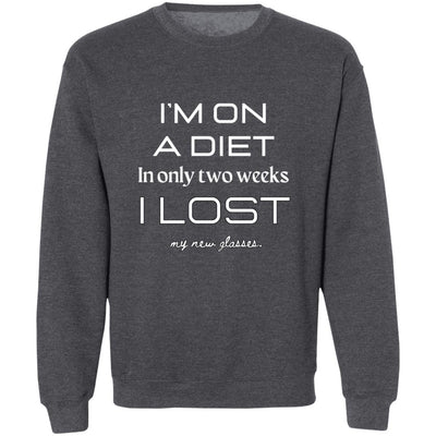 DIET DILEMMA Pullover Crewneck Sweatshirt 8 oz (Closeout)