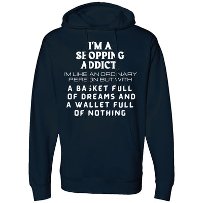 SHOPPING ADDICT Midweight Hooded Sweatshirt