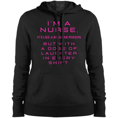 NURSE LAUGHTER Ladies' Pullover Hooded Sweatshirt