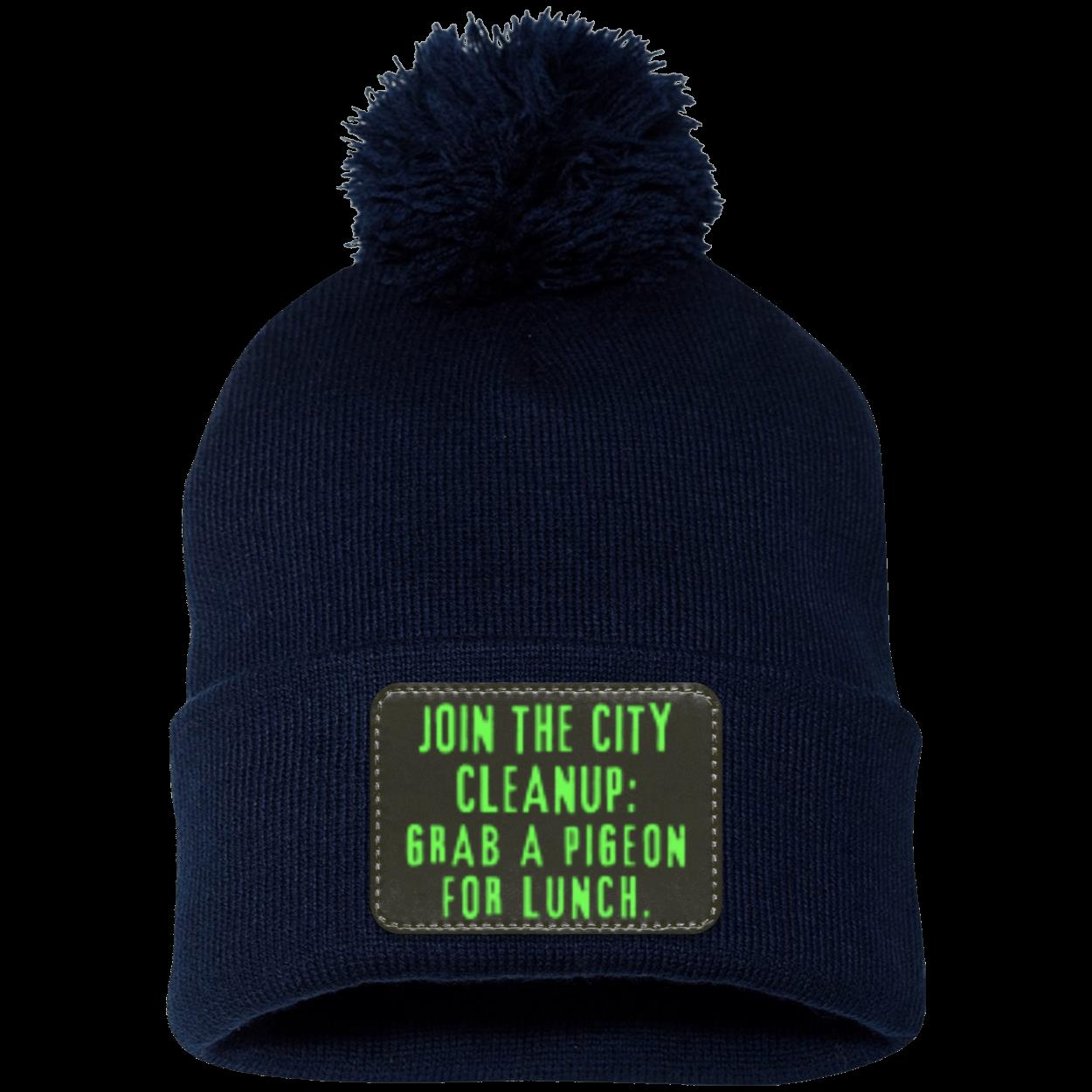 CITY CLEANUP CREW Pom Pom Knit Cap