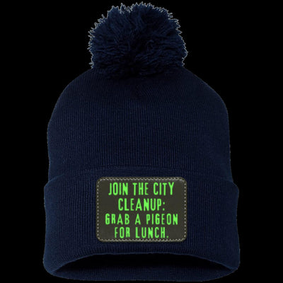 CITY CLEANUP CREW Pom Pom Knit Cap