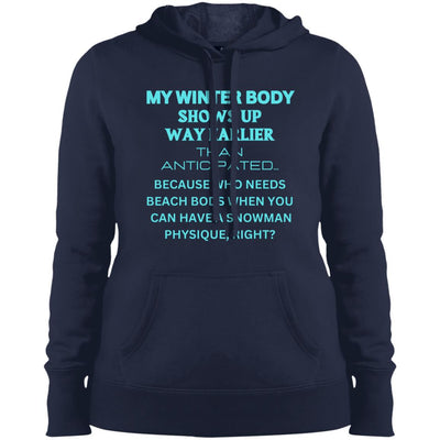 WINTER BODY WISDOM Ladies' Pullover Hooded Sweatshirt