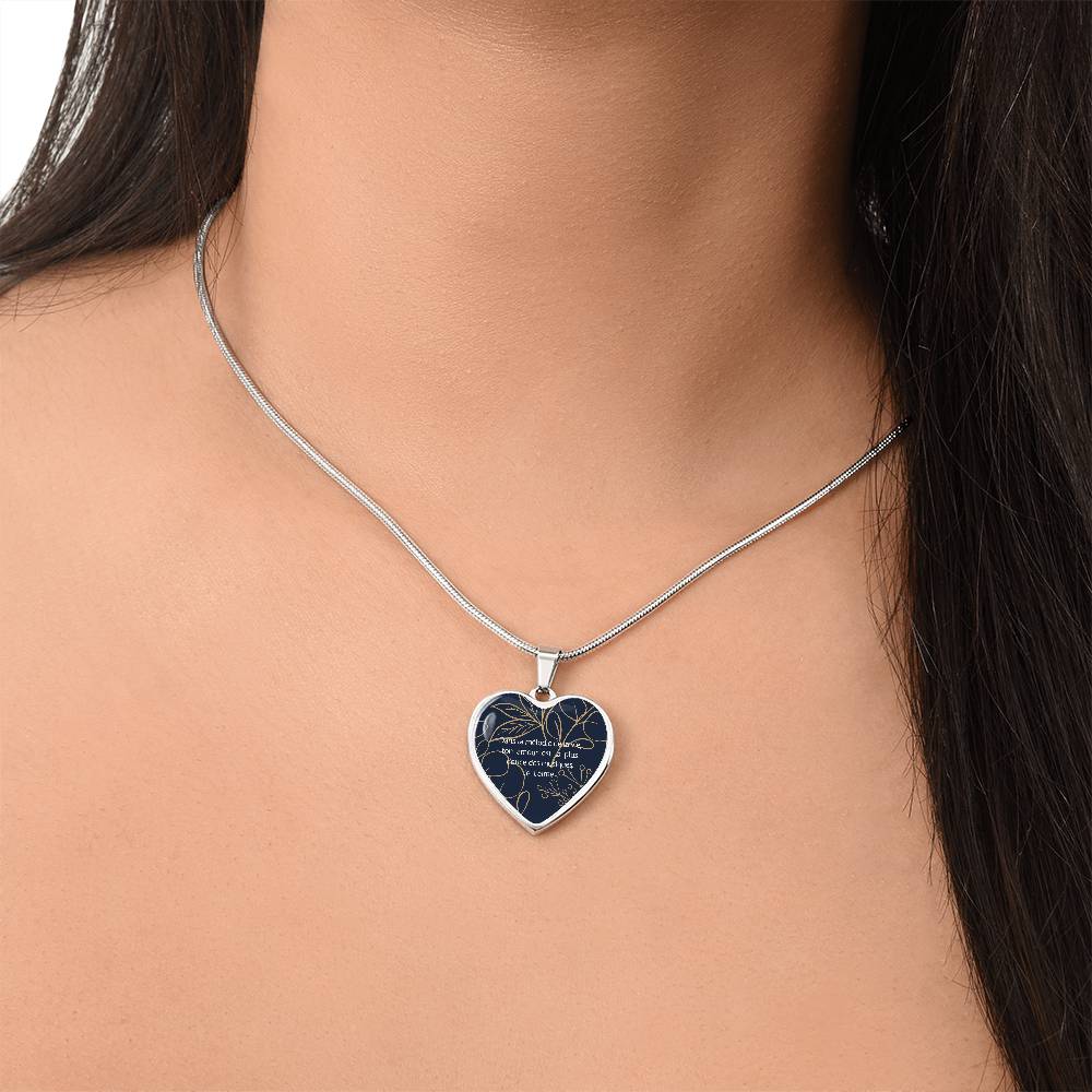 French Melody Heart Necklace - A Symphony of Love