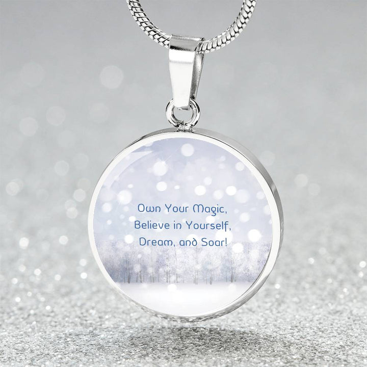 Magic Snow Circle Necklace - Personalize Your Path to Power