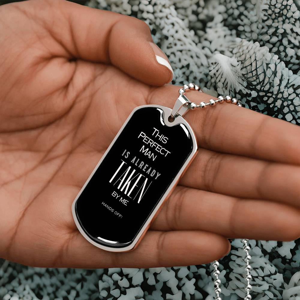 Claimed Man Dog Tag Necklace (customizable)