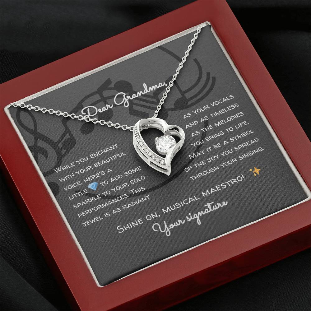 Heartfelt Serenade: Radiant Heart Pendant Necklace