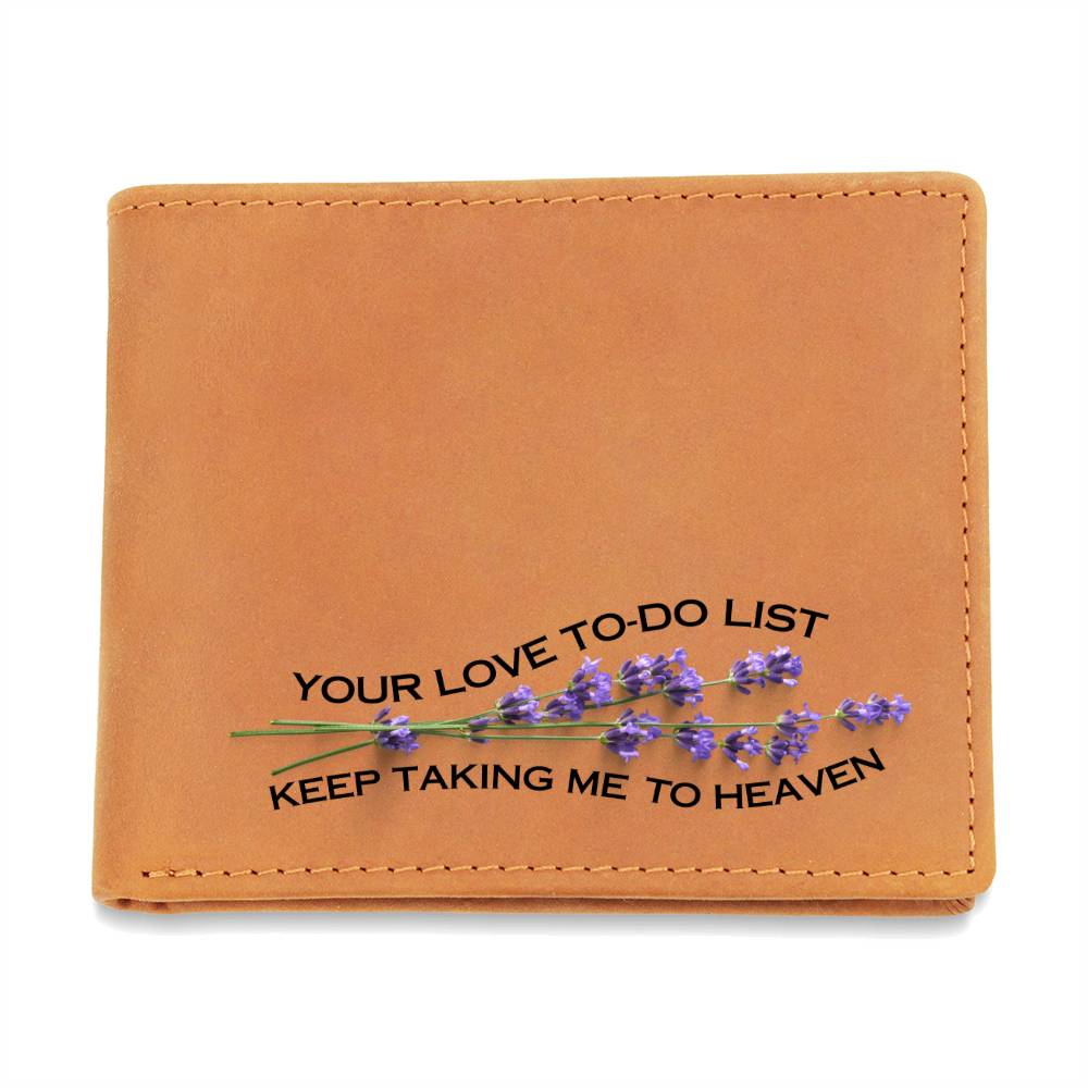 HEAVENLY LOVE Leather Wallet