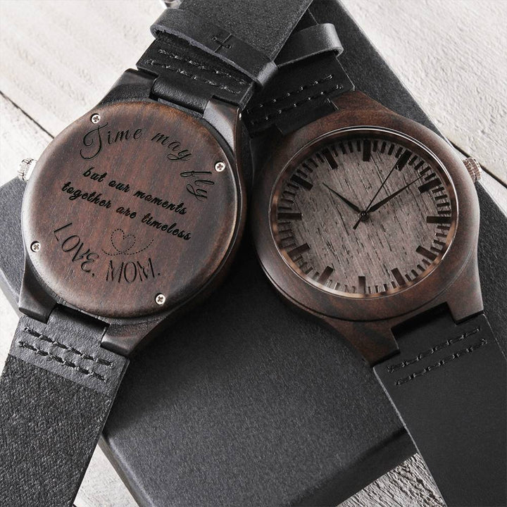 TIMELESS MOMENTS Wooden Watch - A Mother's Eternal Love for son