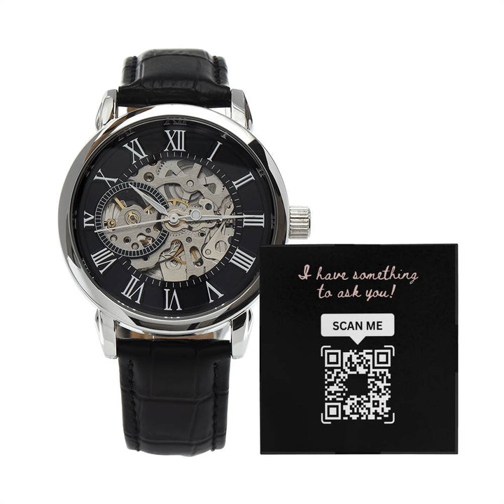 WOMAN's MARRIAGE PROPOSAL - Luxury watch with QR CODE : Modern Love deserves a modern proposal!