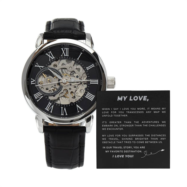 Journey of Love - Openwork Watch Gift Set - For your love and travel companion