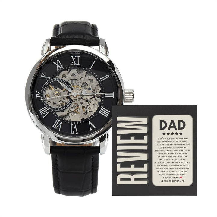 Funny and toughtful Dad Review - Openwork Luxury Watch