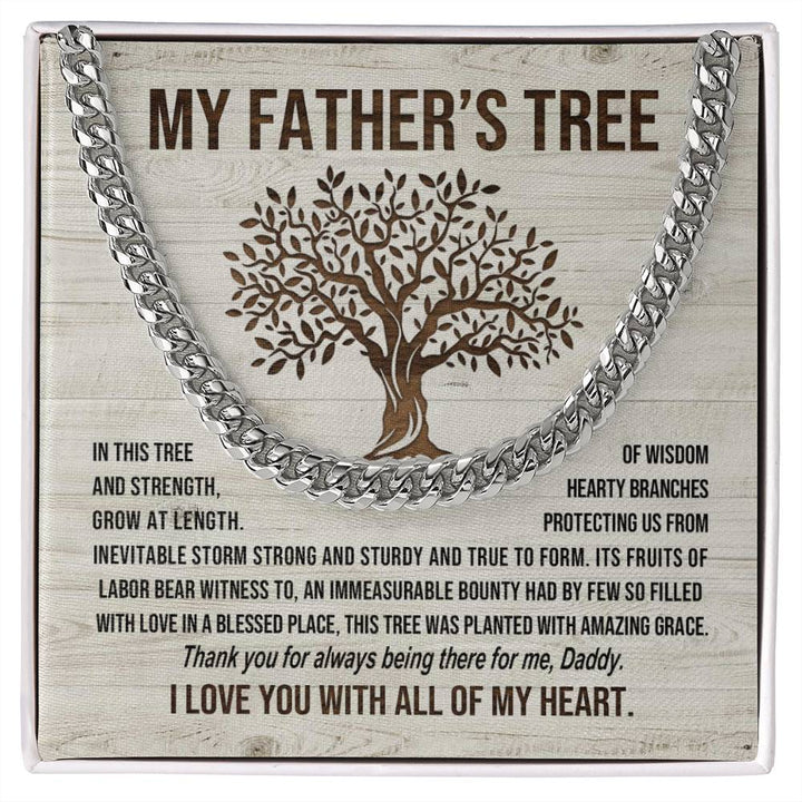 My Father's Tree - With all of my heart - Cuban Link Chain