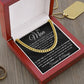 To my Man - My Heart my Life - Cuban Link Chain