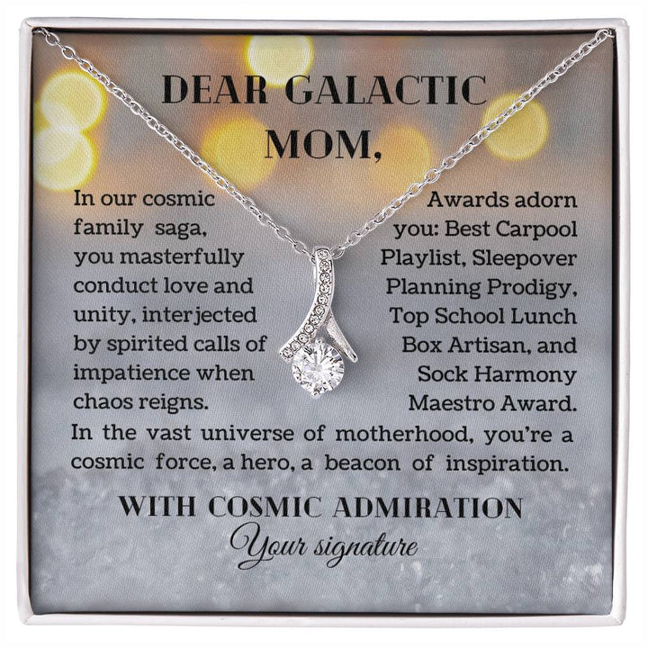 Celestial Elegance Necklace - A Stellar Gift for Galactic Moms