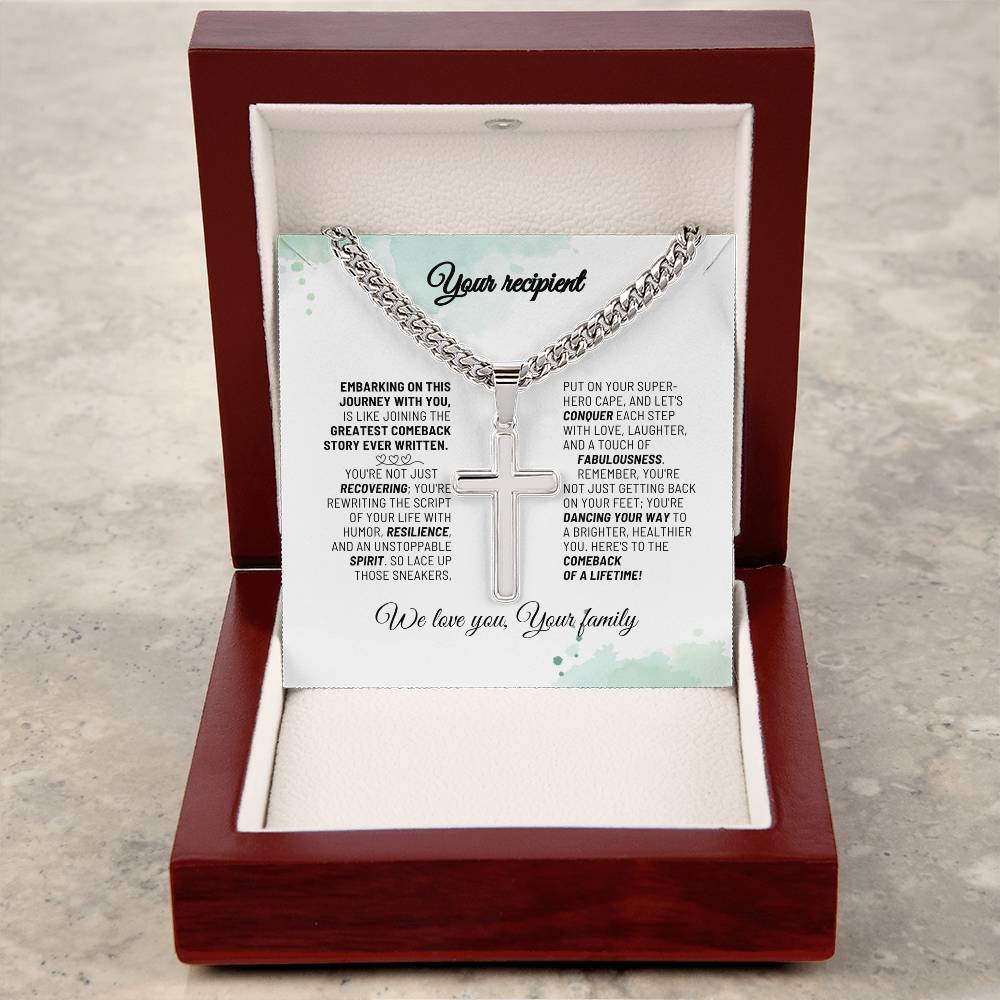 Healing Cross: A Personalized Beacon of Hope.