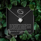 Cancer Zodiac Sign - Love Knot Necklace