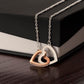 Graduation - CUSTOMIZE IT - And so the Adventure begins...  Interlocking Hearts Necklace