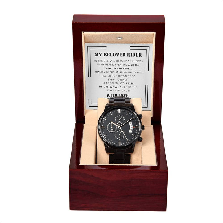 Eternal Ride: A Biker's Love Affair Chronograph Watch