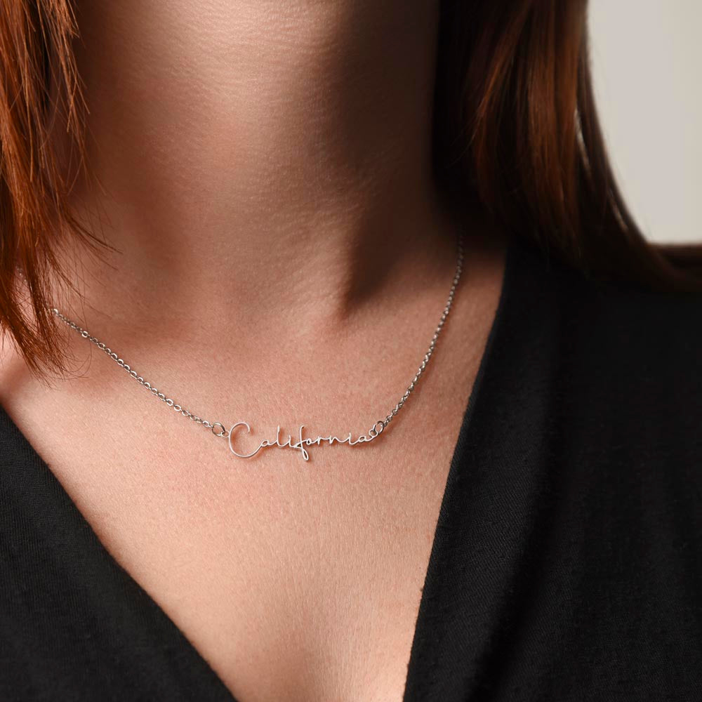 Signature Shine Name Necklace – A Token of Strength and Grace