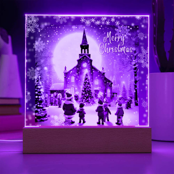 Christmas Night Moon : LED Acrylic Plaque –  The Ultimate Christmas Décor Gift