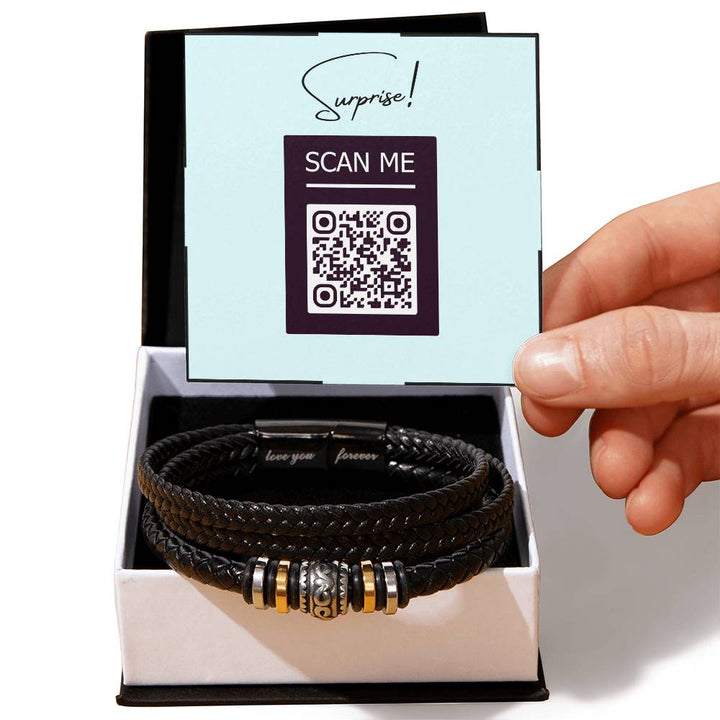 WE'RE HAVING A BABY! Bracelet with The QR Message  for Future Dads!
