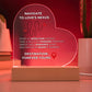 LOVE's NEXUS LED Heart Plaque