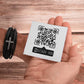 Leather Cross Bracelet with Flash Code to Scan : SURPRISE YOUR MAN with a love message Hidden!