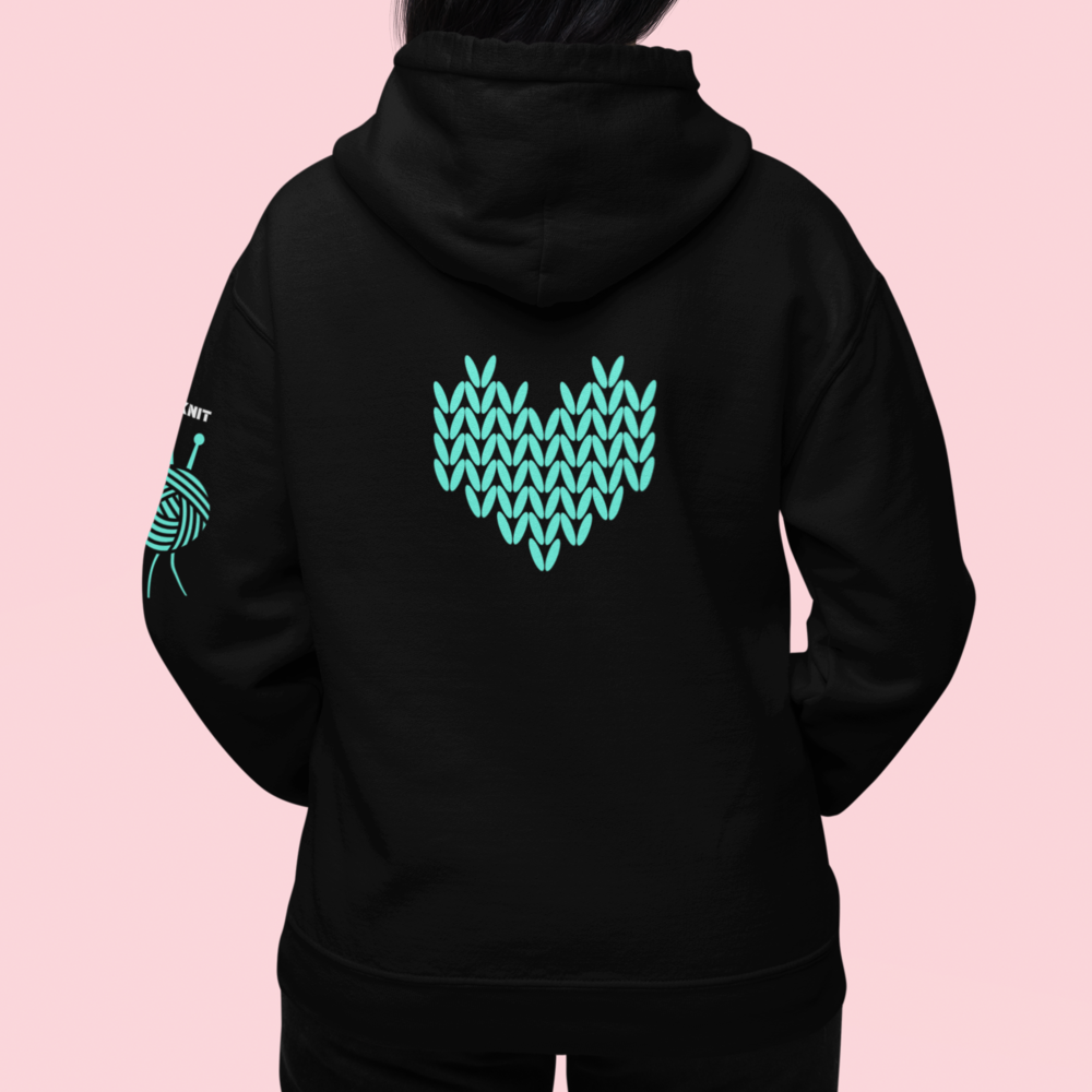 KNIT OR QUIT Unisex Heavy Blend™ Hooded Sweatshirt