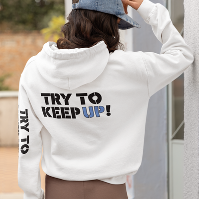 YES I PLAY BASKETBALL LIKE A GIRL. TRY TO KEEP UP! Unisex Heavy Blend™ Hooded Sweatshirt