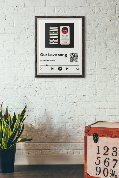Fully custom Canvas Wraps, Vertical Frame - Upload Your photo and your song!