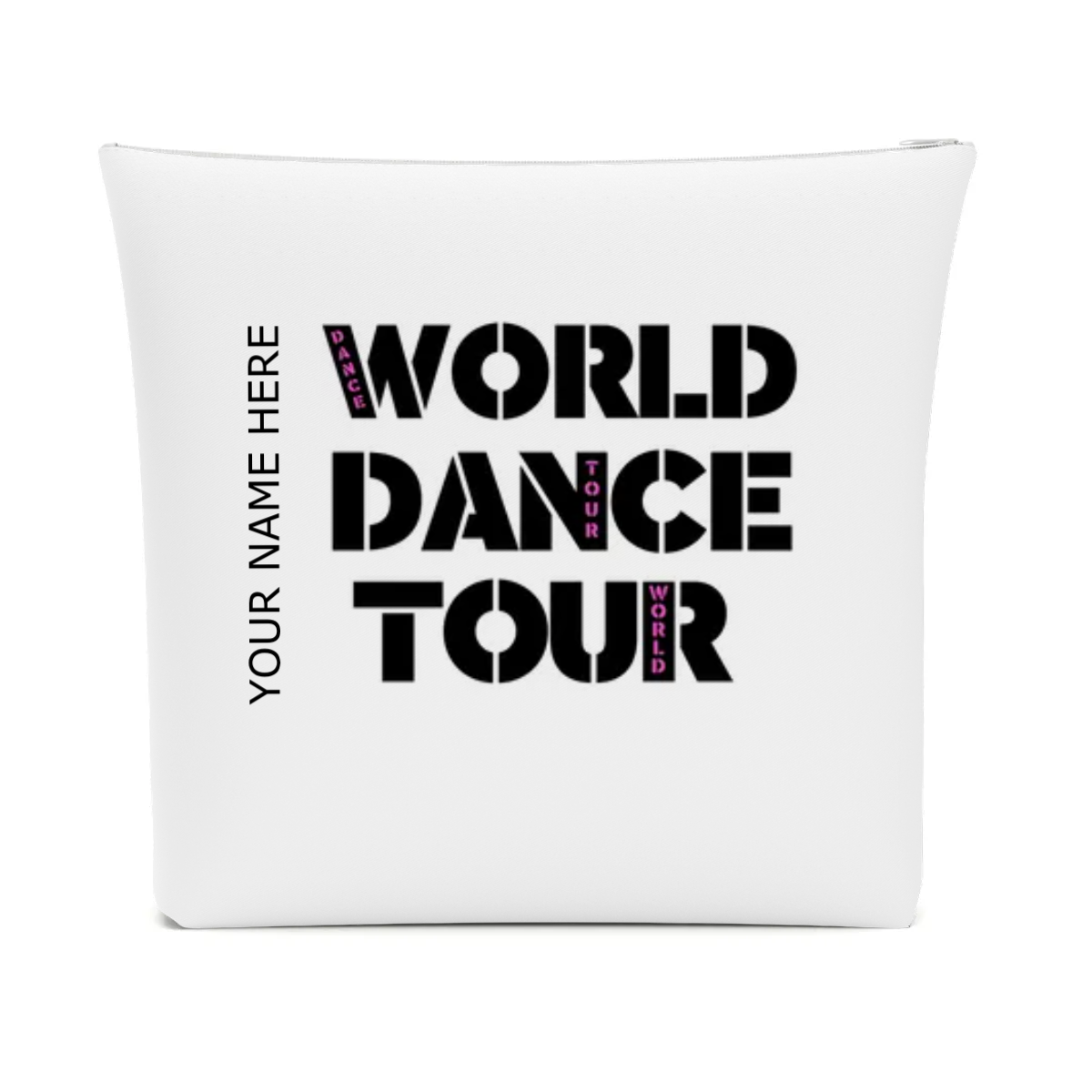 PERSONALIZED WORLD DANCE TOUR Cotton Cosmetic Bag