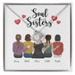 Soul sisters - To Best Friends or Bridesmaids - CUSTOMIZE IT - Love Knot Necklace