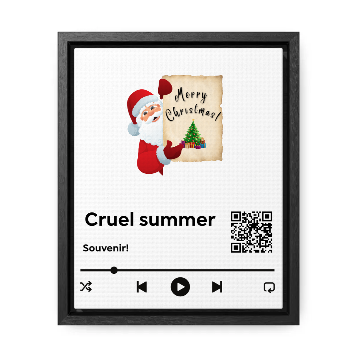 Fully custom Canvas Wraps, Vertical Frame - Upload Your photo and your song!