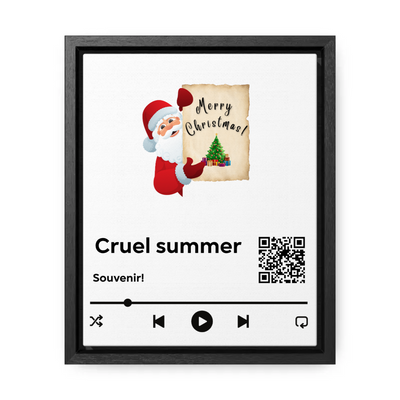 Fully custom Canvas Wraps, Vertical Frame - Upload Your photo and your song!