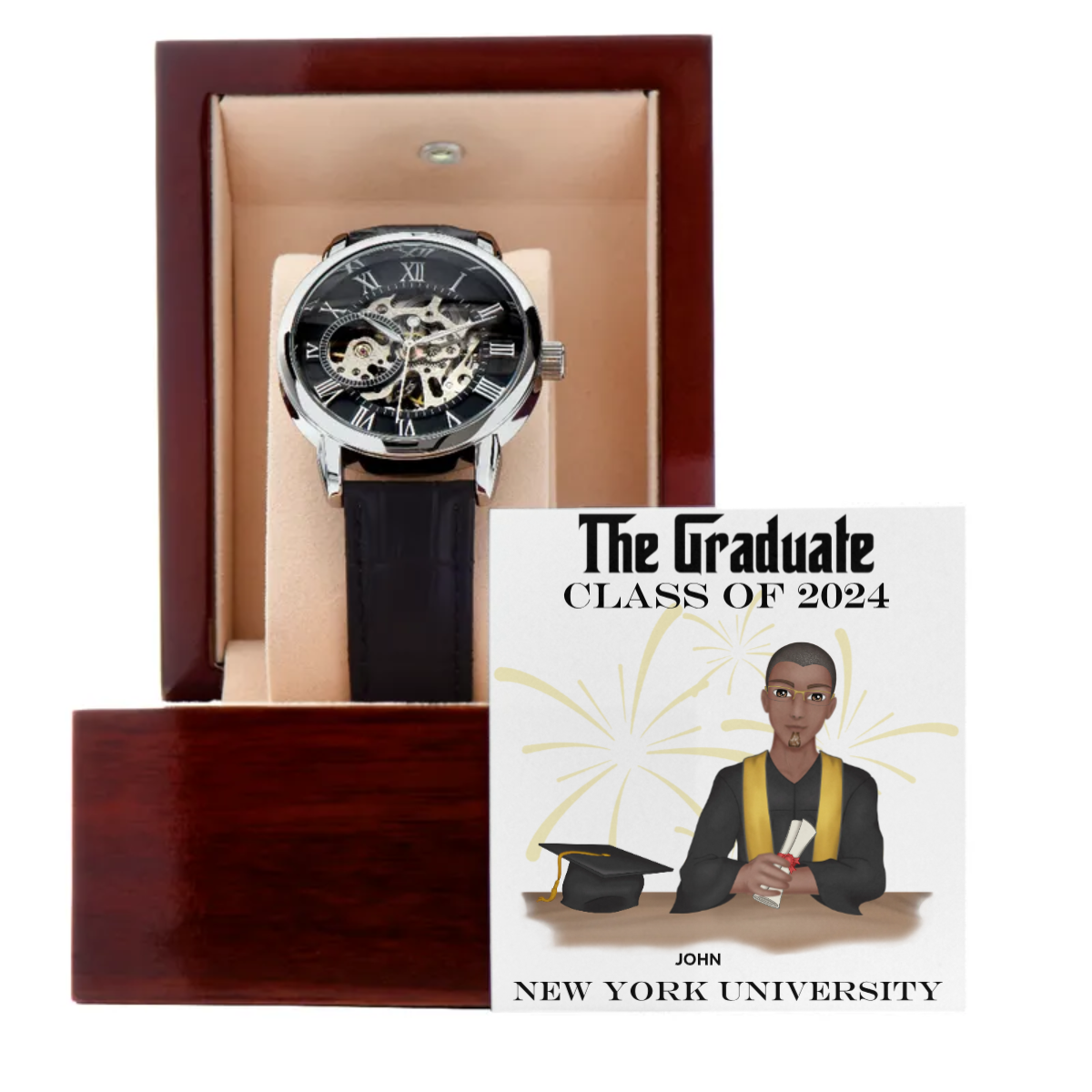 CLASS OF 2024 COMMEMORATIVE Men's Openwork Watch